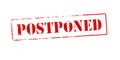 Postponed Royalty Free Stock Photo