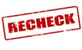 Recheck Royalty Free Stock Photo