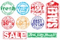 Rubber stamps Royalty Free Stock Photo
