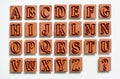 Rubber stamps - Alphabet
