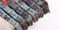 Rubber stamps macro numbers Royalty Free Stock Photo