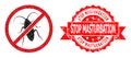 Rubber Stop Masturbation Stamp and Forbidden Cockroach Triangle Mocaic Icon