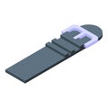 Rubber strap icon isometric vector. For watch, wristwatch