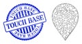 Rubber Touch Base Badge and Network Map Marker Mesh