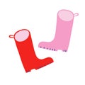 Rubber wellies, garden footwear for farming and working. Waterproof boots for gardening, cute gum boots, outfit for