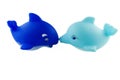 Rubber whale and dolphin Royalty Free Stock Photo