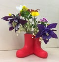 rubberboots with flowers