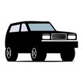 An illustration of a lifted 4x4 SUV Royalty Free Stock Photo