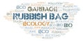Rubbish Bag word cloud Royalty Free Stock Photo