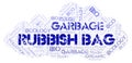 Rubbish Bag word cloud Royalty Free Stock Photo