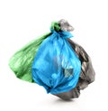 Rubbish bags isolated