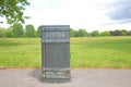 Rubbish bin Regent park London UK Royalty Free Stock Photo