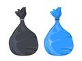 Rubbish garbage bag vector plastic icon. Trash rubbish bin cartoon illustration design Royalty Free Stock Photo
