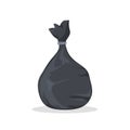 Rubbish garbage bag vector plastic icon. Trash rubbish bin cartoon illustration design Royalty Free Stock Photo