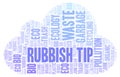 Rubbish Tip word cloud Royalty Free Stock Photo