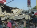 In the rubble of haiti