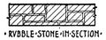 Rubble Stone in Section Material Symbol architecture related article is a stub vintage engraving