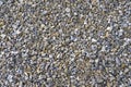 Rubble. Texture and background of crushed stone, pebbles, gravel. Crushed stone