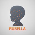 Rubella German Measles logo icon design Royalty Free Stock Photo