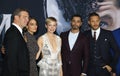 Ruben Fleischer, Riz Ahmed, Jenny Slate, Tom Hardy and Michelle Williams Royalty Free Stock Photo