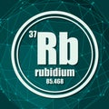 Rubidium chemical element.