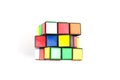 Rubik Cube isolated on white background Royalty Free Stock Photo