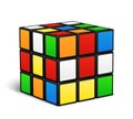 Rubik cube logic game vector illustration Royalty Free Stock Photo