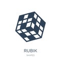 rubik icon in trendy design style. rubik icon isolated on white background. rubik vector icon simple and modern flat symbol for