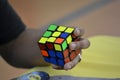 Speedcubing competition in the city of Madrid, in Spain