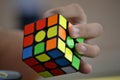 Speedcubing competition in the city of Madrid, in Spain