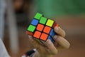 Speedcubing competition in the city of Madrid, in Spain