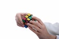 Rubik's cube in hand