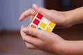 Rubik's Cube in the hands of