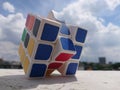 Rubik`s Cube Photo, a random color stacking game