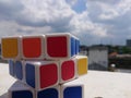 Rubik`s Cube Photo, a random color stacking game