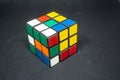 Rubik`s cube that is a toy for leisure or competition