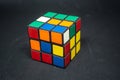 Rubik`s cube that is a toy for leisure or competition