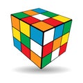 Rubik s cube vector illustation Royalty Free Stock Photo