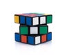 Rubik's cube on the white background