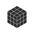 3d cube puzzle game icon Royalty Free Stock Photo