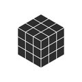 3d cube puzzle game icon Royalty Free Stock Photo