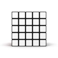 Rubiks Cube 5x5 on white. 3D illustration