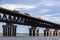 View of the Rollemberg-Vuolo railroad Bridge, is a mixed bridge that serves to cross