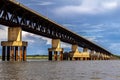 View of the Rollemberg-Vuolo railroad Bridge, is a mixed bridge that serves to cross