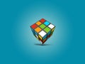 Rubix cube illustration background Royalty Free Stock Photo
