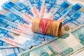 Ruble roll ÃÂ½ÃÂ° Russian paper money