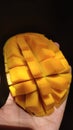 A rubric Slice of mango Royalty Free Stock Photo