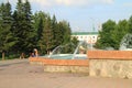 Rubtsovsk, rest near a fountain