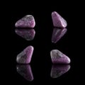 Ruby in Cordierite Royalty Free Stock Photo