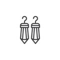 Ruby Earrings outline icon